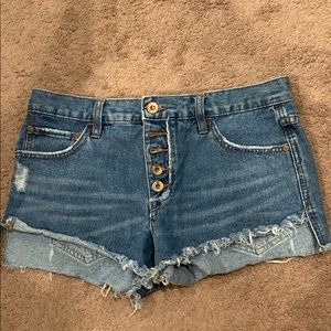 Free people denim shorts